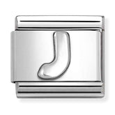 Nomination Composable Classic Link 330113/10 Letter J in 925 Silver